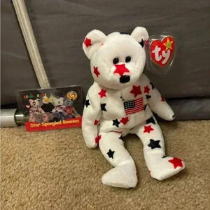 Ty Glory the Bear Plush Toy - 4188 With Card